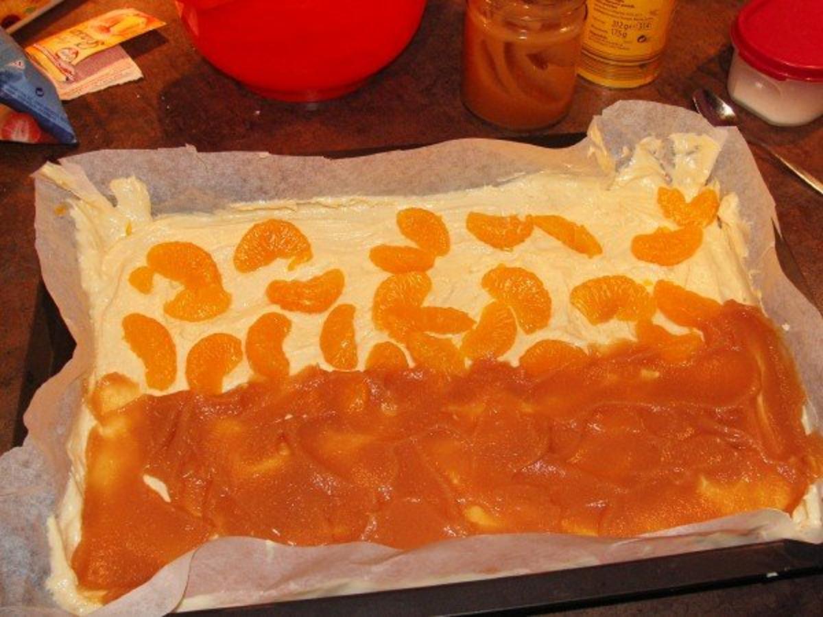 Michis Mandarin-Apfelmus-Kuchen für ein Blech - Rezept - Bild Nr. 2