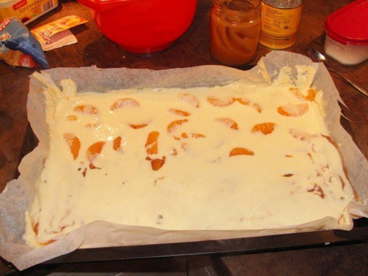 Michis Mandarin-Apfelmus-Kuchen für ein Blech - Rezept - Bild Nr. 3