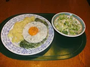 Pikanter Rahm- Spinat mit Spiegelei - Rezept