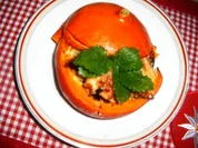 Hähnchengeschnetzeltes im Kürbis - Rezept