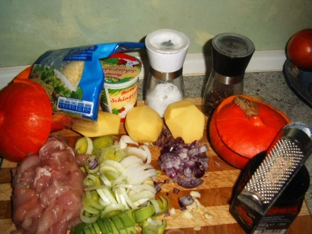 Hähnchengeschnetzeltes im Kürbis - Rezept - Bild Nr. 2