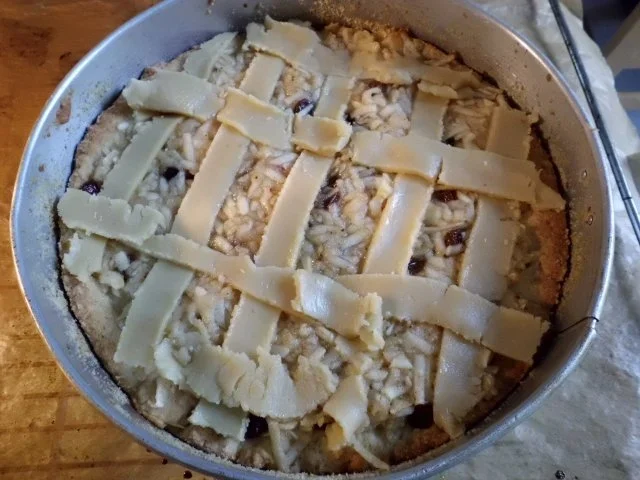 Rezept: Kuchen: Apfelweinkuchen mit Marzipangitter Bild Nr. 6 Kuchen: Apfelweinkuchen mit Marzipangitter - Rezept - Bild Nr. 6