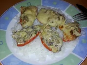 vegetarische gefüllte Jalapenos mit Basmati-Reis - Rezept