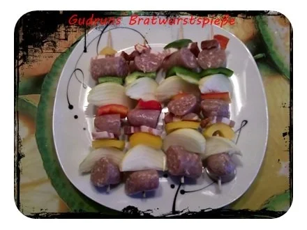 Fleisch: Bratwurstspieße DELUXE - Rezept - Bild Nr. 4