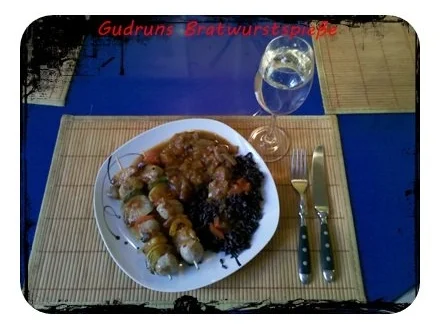 Fleisch: Bratwurstspieße DELUXE - Rezept - Bild Nr. 7