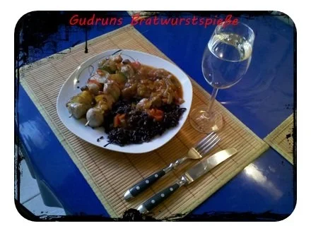 Fleisch: Bratwurstspieße DELUXE - Rezept - Bild Nr. 8