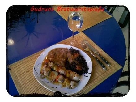 Fleisch: Bratwurstspieße DELUXE - Rezept - Bild Nr. 9