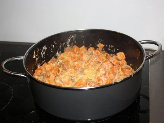 Kürbis-Schinken-Gemüse - Rezept