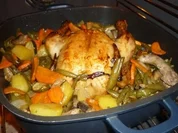 Ofenhähnchen mit Gemüse - Rezept