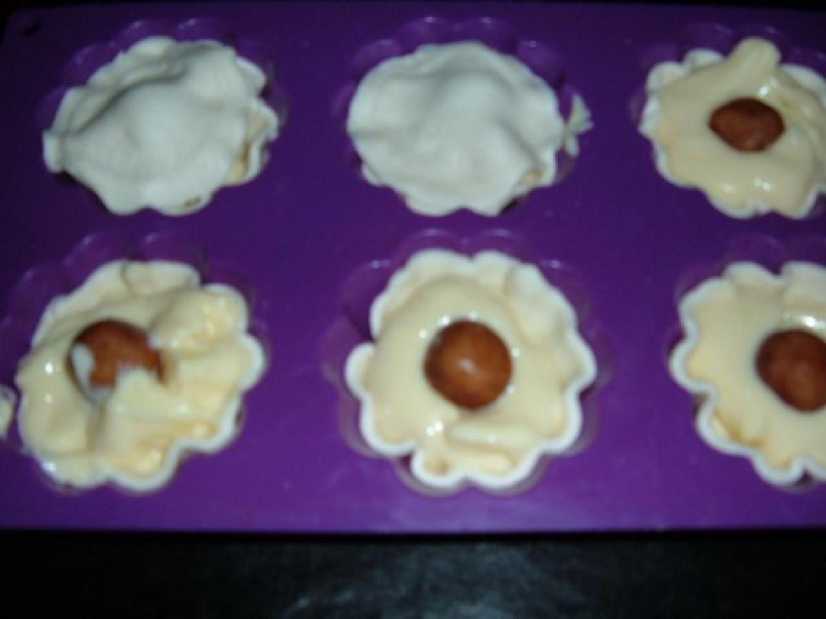 Kuchen : Blätterteig - Pudding - Marzipan - Apfel - Küchlein - Rezept - Bild Nr. 7