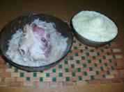Weinsauerkraut mit Schweinshaxe und Kartoffelpürre - Rezept