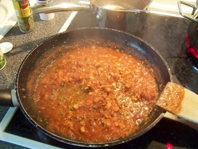 Rezept: vegane Spaghetti Bolognese Bild Nr. 3 vegane Spaghetti Bolognese - Rezept - Bild Nr. 3