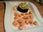 Pétoncles (Kammmuscheln) à la crème  mit schwarzem Gold - Rezept
