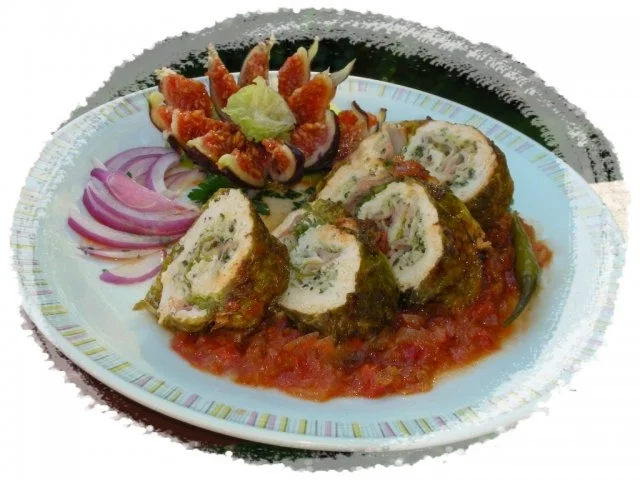 Rezept: Hühnchenbrust Involtini im Wirsingmantel Bild Nr. 11 Hühnchenbrust Involtini im Wirsingmantel - Rezept - Bild Nr. 11