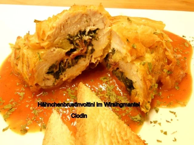 Rezept: Hühnchenbrust Involtini im Wirsingmantel Bild Nr. 14 Hühnchenbrust Involtini im Wirsingmantel - Rezept - Bild Nr. 14