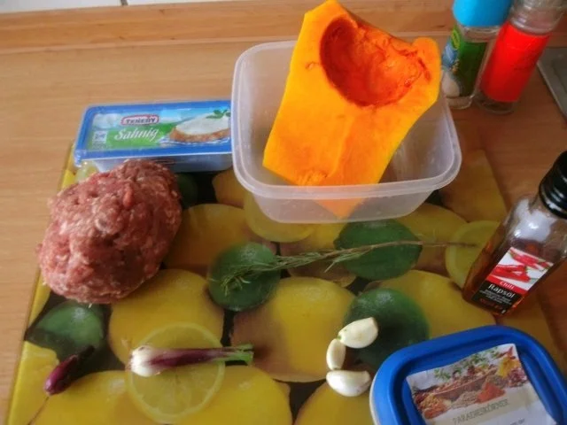 Kürbis in Käsesahnesosse mit Gehacktesklösschen - Rezept - Bild Nr. 5