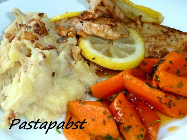 Rezept: Zitronenhuhn mit Walnuss-Kartoffelbrei Bild Nr. 4 Zitronenhuhn mit Walnuss-Kartoffelbrei - Rezept - Bild Nr. 4