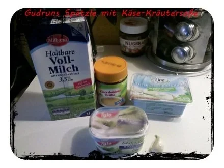 Rezept: Nudeln: Spätzle mit Käse-Kräutersoße Bild Nr. 2 Nudeln: Spätzle mit Käse-Kräutersoße - Rezept - Bild Nr. 2