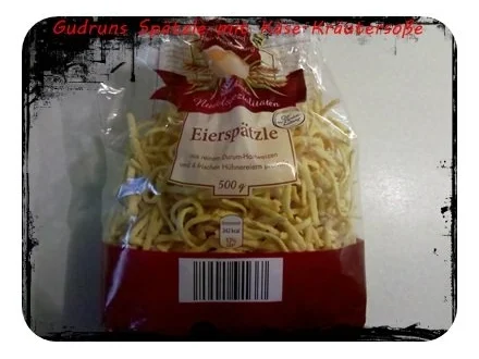 Rezept: Nudeln: Spätzle mit Käse-Kräutersoße Bild Nr. 4 Nudeln: Spätzle mit Käse-Kräutersoße - Rezept - Bild Nr. 4