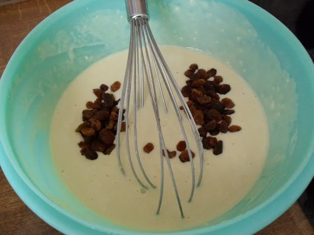 Apfelschmarr`n mit Rosinen, gehackten Mandeln und Vanillesößle für alle meine Kochfreunde - Rezept - Bild Nr. 4