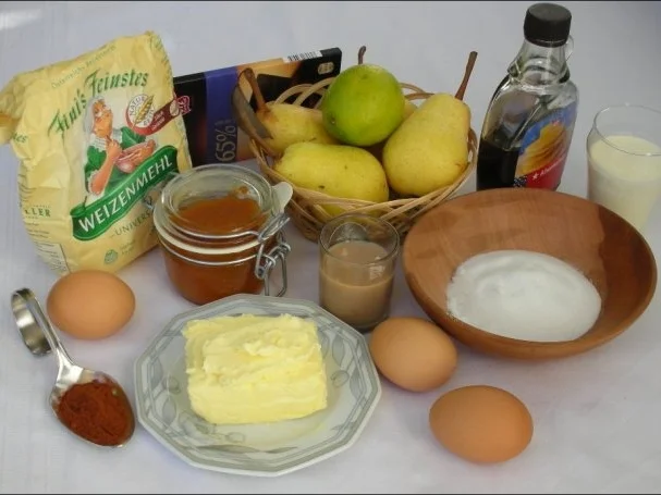 Schokokuchen mit Birnen - Rezept - Bild Nr. 3