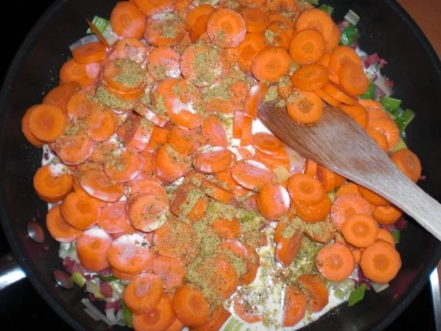 Möhren-Reis-Pfanne mit Schinken - Rezept - Bild Nr. 11