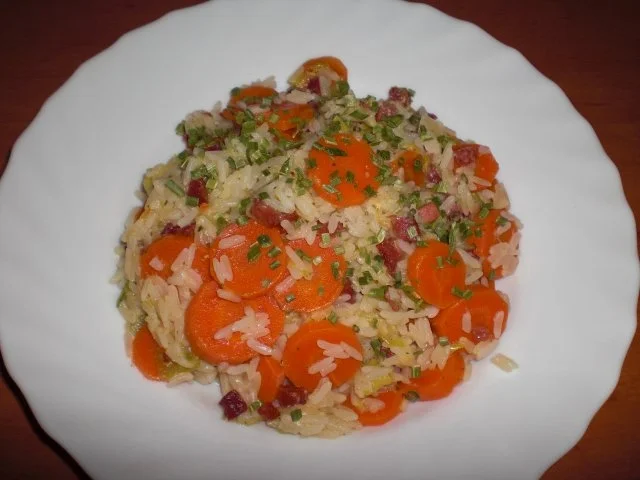 Möhren-Reis-Pfanne mit Schinken - Rezept - Bild Nr. 16