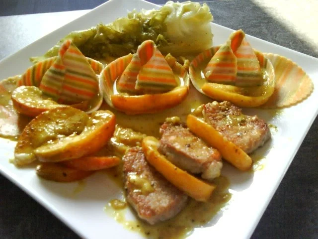 Schweinefilet in Apfelcrème mit Spitzkohl und Sombreroni's - Rezept - Bild Nr. 7