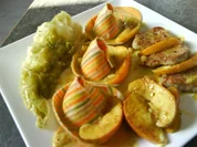 Schweinefilet in Apfelcrème mit Spitzkohl und Sombreroni's - Rezept