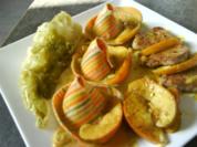 Schweinefilet in Apfelcrème mit Spitzkohl und Sombreroni's - Rezept