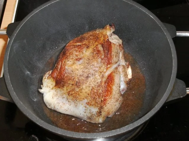 Fleisch: Lammkeule, geschmort, auf Kräuterbett - Rezept - Bild Nr. 4