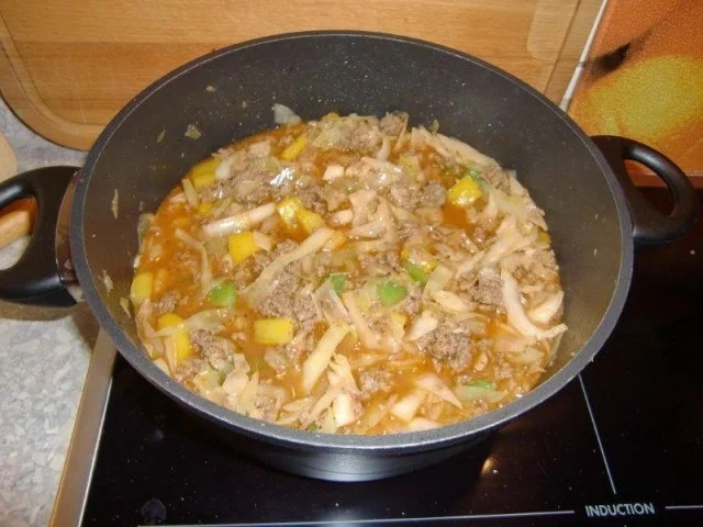 Hackpfanne mit Nudeln und Weißkohl - Rezept - Bild Nr. 16