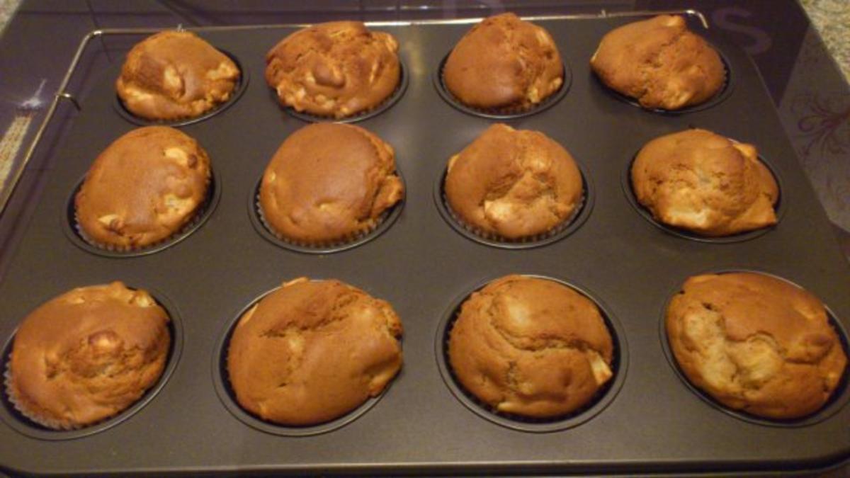 Bilder für Apfel - Lebkuchen Muffins Rezept