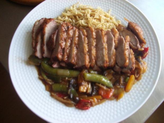 Entenbrust auf Chinagemüse