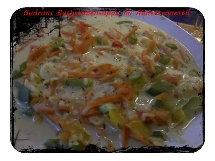 Suppe: Buchstabensuppe im Minestrone-Stil - Rezept