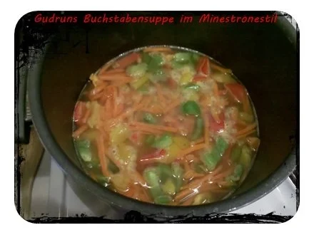 Suppe: Buchstabensuppe im Minestrone-Stil - Rezept - Bild Nr. 6