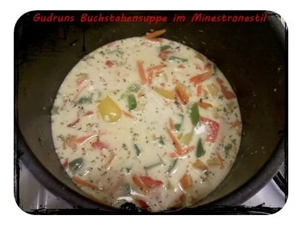 Suppe: Buchstabensuppe im Minestrone-Stil - Rezept - Bild Nr. 7