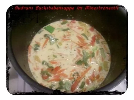 Suppe: Buchstabensuppe im Minestrone-Stil - Rezept - Bild Nr. 8