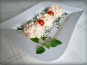 Frischkäse kombiniert mit Tomate und Ahornsirup - Rezept