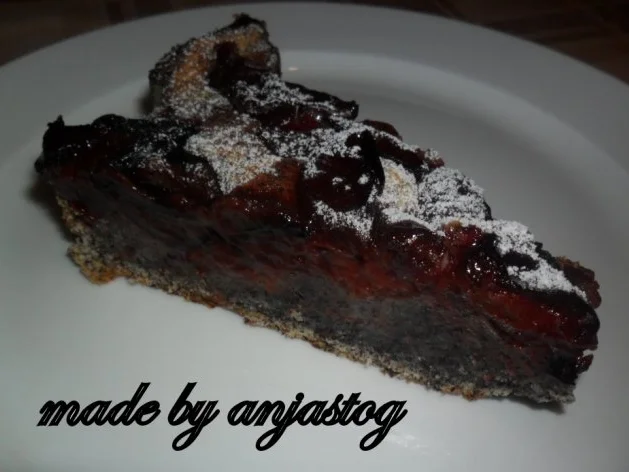 Mohn Kuchen mit Pflaumen - Rezept