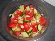 Arabischer Tomate  Gurken Salat - Rezept