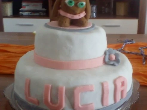 Torte mit Ganache-Füllung und Fondant-Überzug - Rezept