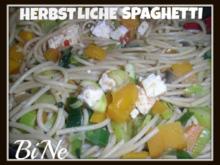 BiNe` S HERBSTLICHE SPAGHETTI - Rezept