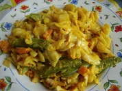 Hasi`s Kürbis Gemüsepfanne mit Nudeln - Rezept