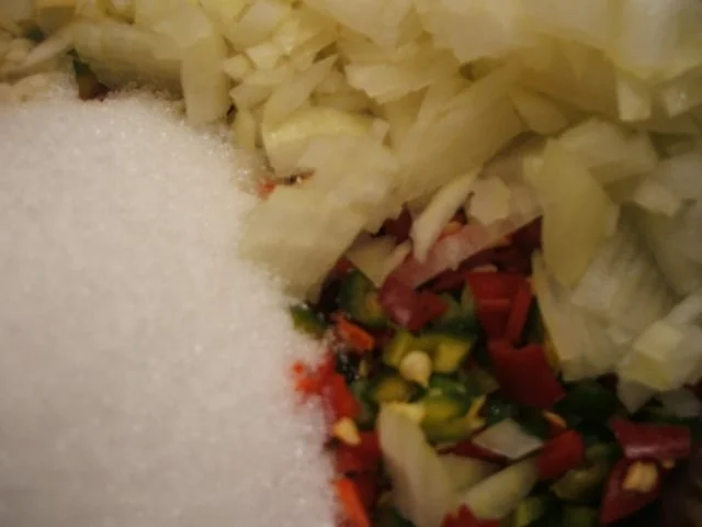 Vorrat: Scharfe Zwiebel-Chili-Sauce - Rezept - Bild Nr. 4