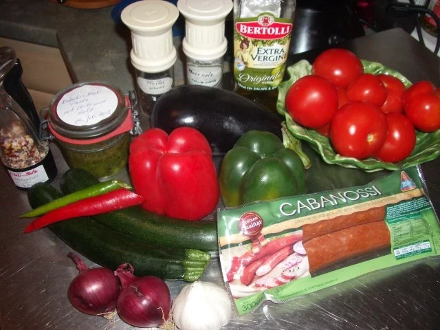 Rezept: Ratatuille mit Kabanossi Bild Nr. 2 Ratatuille mit Kabanossi - Rezept - Bild Nr. 2