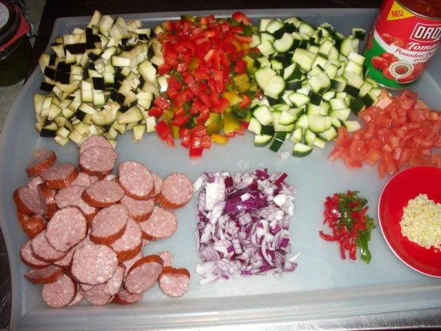 Rezept: Ratatuille mit Kabanossi Bild Nr. 4 Ratatuille mit Kabanossi - Rezept - Bild Nr. 4