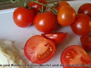 Rezept: Gefüllte Kartoffelklöse auf Schmortomaten Bild Nr. 13 Gefüllte Kartoffelklöse auf Schmortomaten - Rezept - Bild Nr. 13