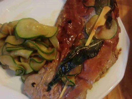 Rezept: Kalbsschnitzel à la Saltimbocca Kalbsschnitzel à la Saltimbocca - Rezept