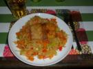 Lachs auf Gemüsepfanne - Rezept